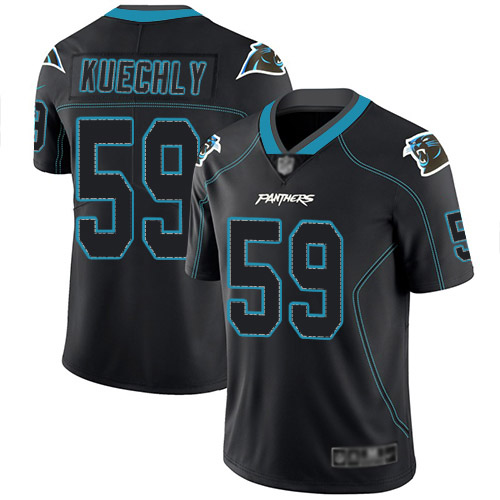 Carolina Panthers Limited Lights Out Black Men Luke Kuechly Jersey NFL Football #59 Rush